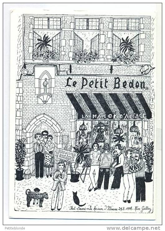 (G539) - Bruxelles - Ilot Sacré - 31, Petite Rue Des Bouchers - La Maison D'Alsace / Millénaire De Bxl 1979 - Cafés, Hôtels, Restaurants
