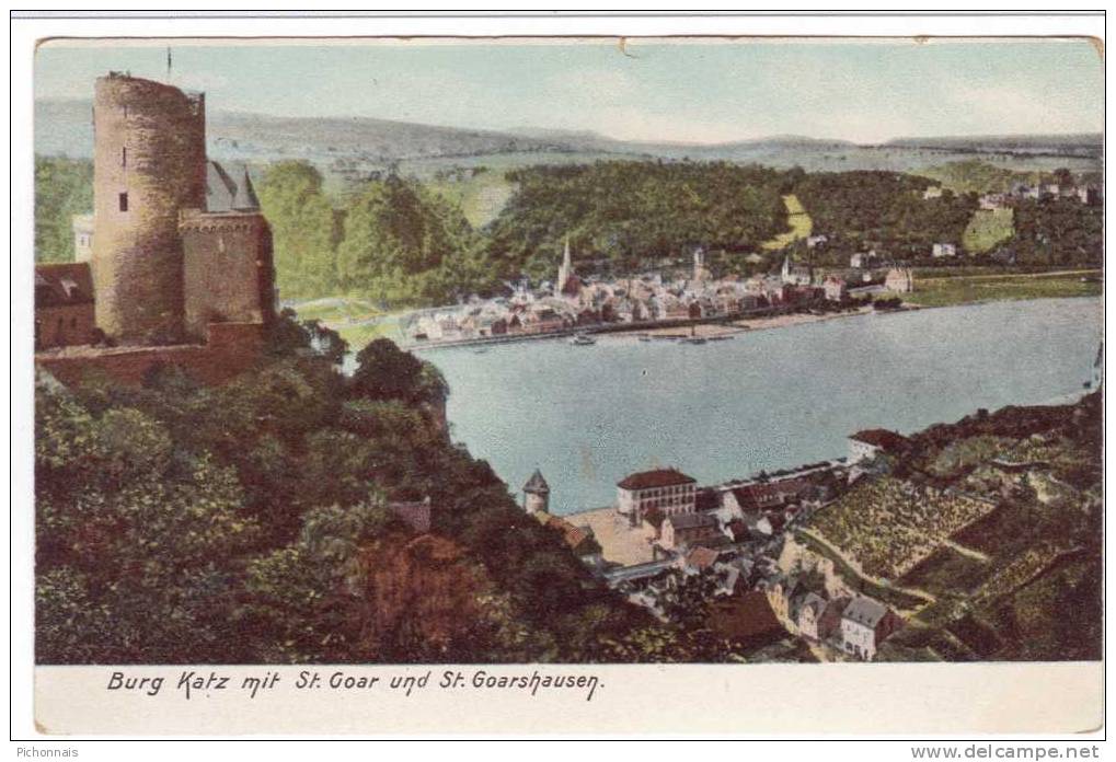 Deutschland  SAINT GOARSHAUSSEN  GOAR Burg Katz - St. Goar