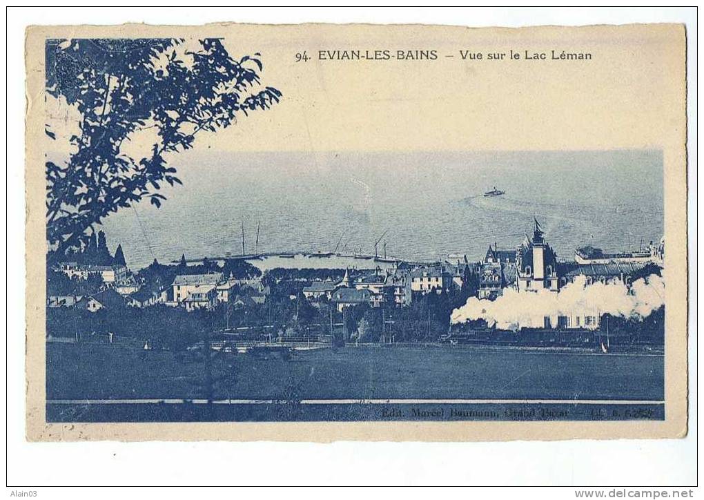 CPA - 74 - EVIAN-LES-BAINS - Vue Sur Le Lac Léman (train) - N° 94 - Evian-les-Bains