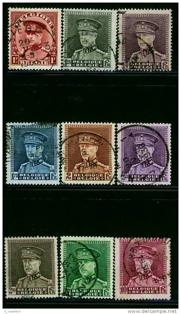 België 1931, Nr 317/324 - USED / GESTEMPELD / OBLITERE - Catw 21€ - 1931-1934 Mütze (Képi)