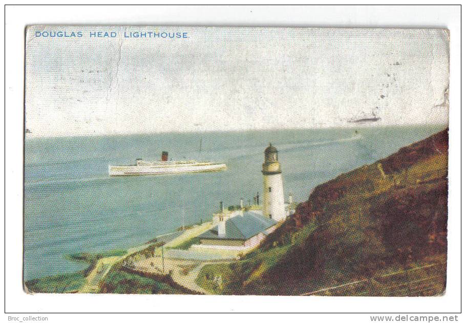 Douglas Head Lighthouse, 1948, Isle Of Man, Paquebot - Ile De Man