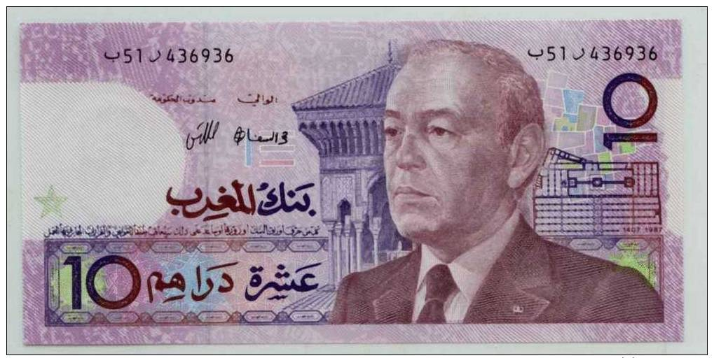 O. MAROC : 10 Dirhams 1991 (unc) - Maroc