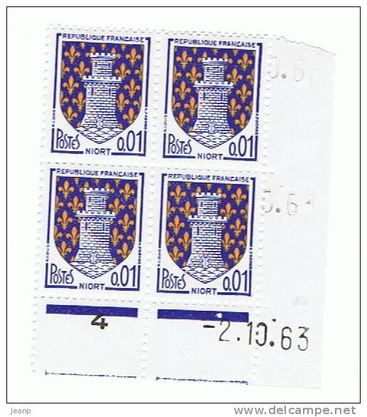 1c Niort Yvert 1351A, B De A+B Du 2-10-63, ** - 1960-1969