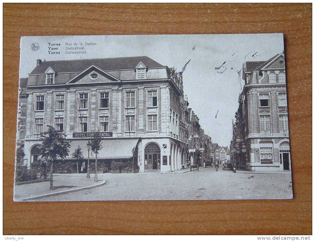 Rue De La Station - Stationstreet / Ypres / Anno 1929 ( Zie Foto Details ) !! - Ieper