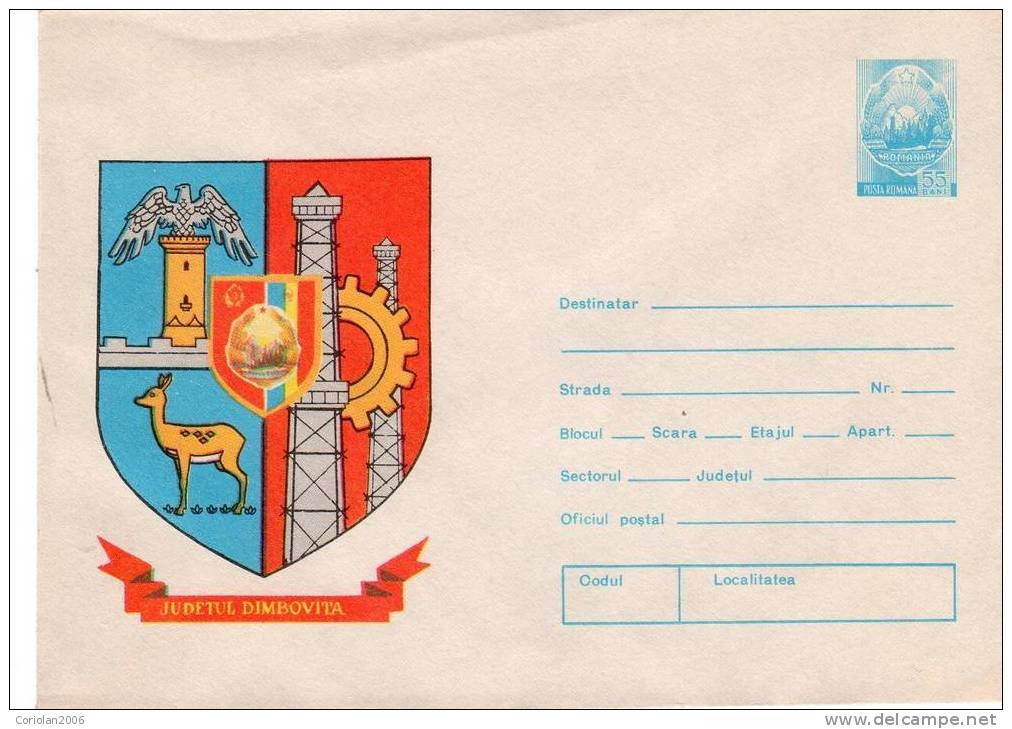 Romania / Postal Stationery / Dambovita - Enveloppes