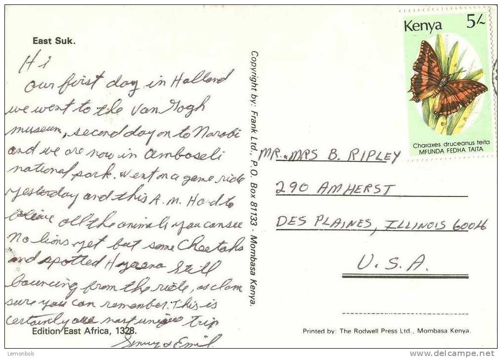 Africa - Kenya - East Suk - Used Postcard [P2305] - Kenya