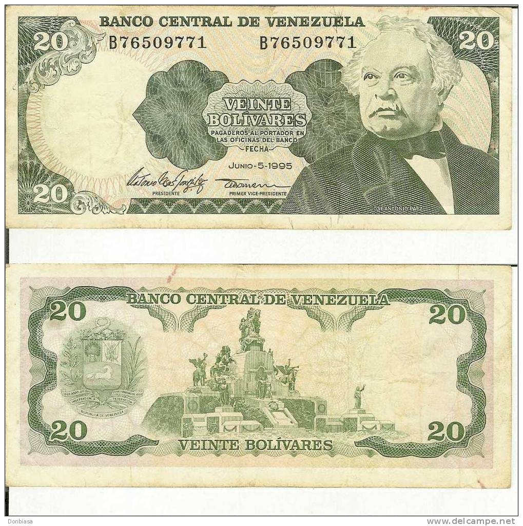 Venezuela: 20 Bolivares 05/06/1995 - Venezuela