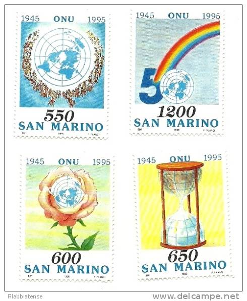 1995 - 1448/51  Cinquantenario ONU    ++++++ - Ungebraucht