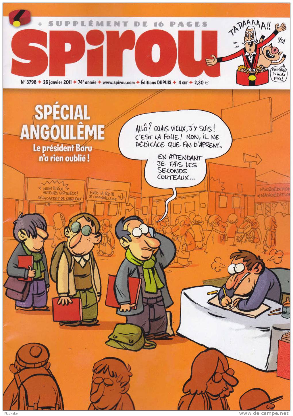 Spirou 3798 Janvier 2011 Spécial Angoulème 2011 - Spirou Magazine