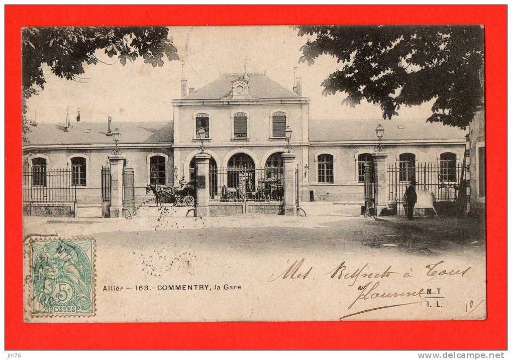 COMMENTRY - La Gare. (attelage) - Commentry