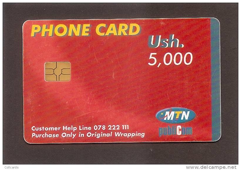 OUGANDA  - MTN 5´000 Ush. No Barcode . - Uganda