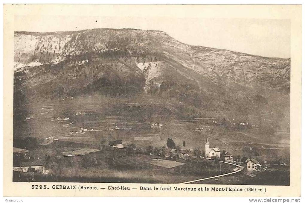 CPA 73 - Gerbaix - Marcieux Et Le Mont L´Epine - Autres & Non Classés