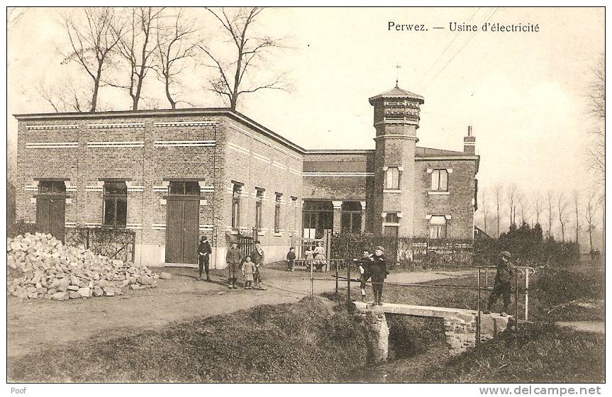 Perwez : Usine D'électricité ---1913 - Perwez