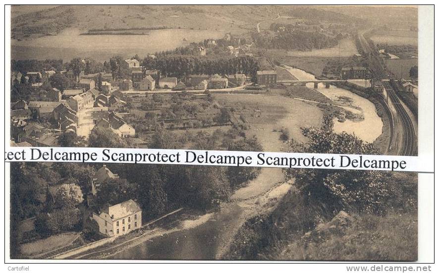 BOMAL SUR OURTHE-L´OURTHE-LE CHEMIN DE FER ET LE VILLAGE - Durbuy