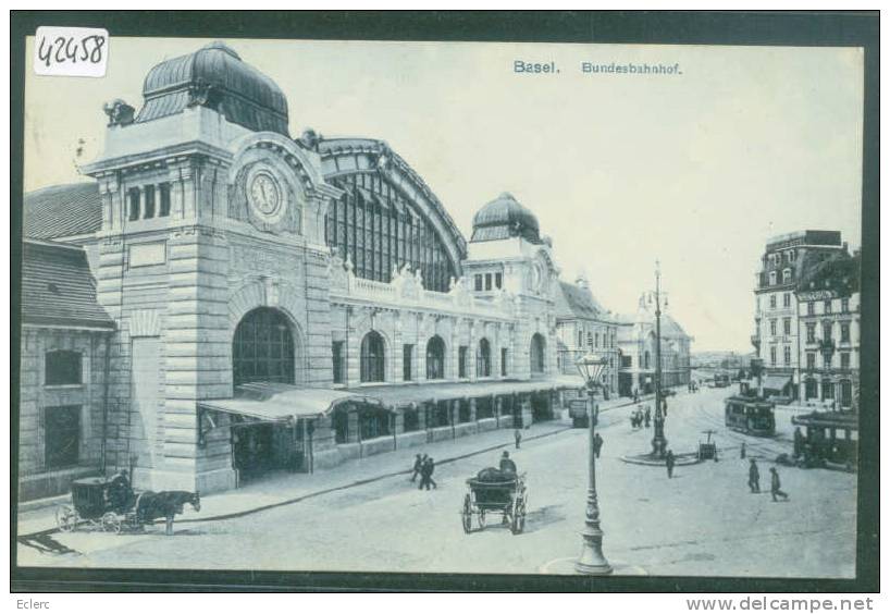 BASEL  -  BUNDESBAHNHOF - B  ( PETITE FENTE 5mm EN BAS ) - Autres & Non Classés