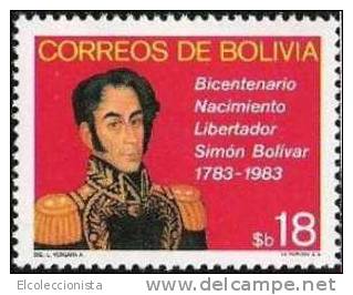 1982 Bolivia Simon Bolivar Birth Bicentenary MNH Scott A242 (672) - Bolivie