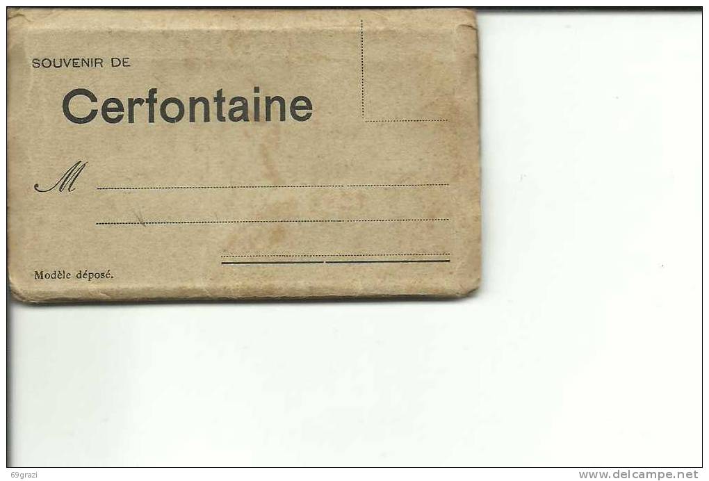 Cerfontaine 10 Vues  Format 8 Cm / 6 Cm  Gare  Quartier Du Moulin Panorama Etc. - Cerfontaine