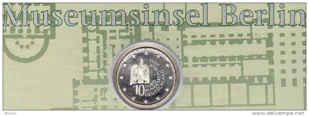 Museumsinsel Berlin Deutschland Numisblatt NB4/2002 Mit 2274 Im 10-KB SST 45€ Bodemuseum Bf Document Sheetlet Of Germany - Commemorations