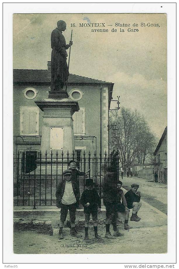 MONTEUX - Statue De St.Gens - Avenue De La Gare - Monteux