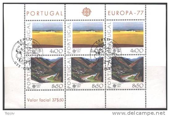 EUROPE - CEPT 1977  - PORTUGAL - MS - USED - LUX - 1977