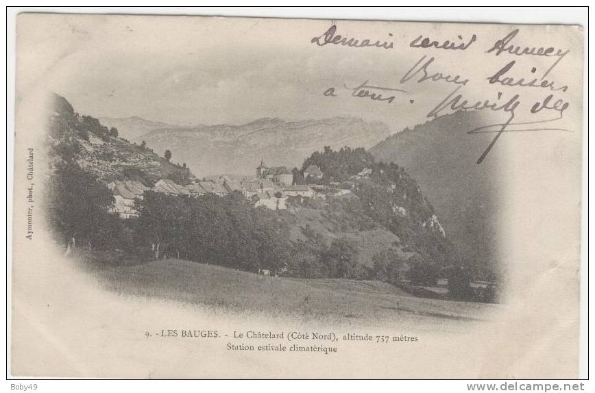 SAVOIE LE CHATELARD LES BAUGES 1902 - Le Chatelard