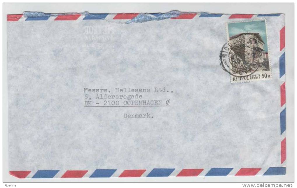 Cyprus Greece Air Mail Cover Sent To Denmark - Lettres & Documents