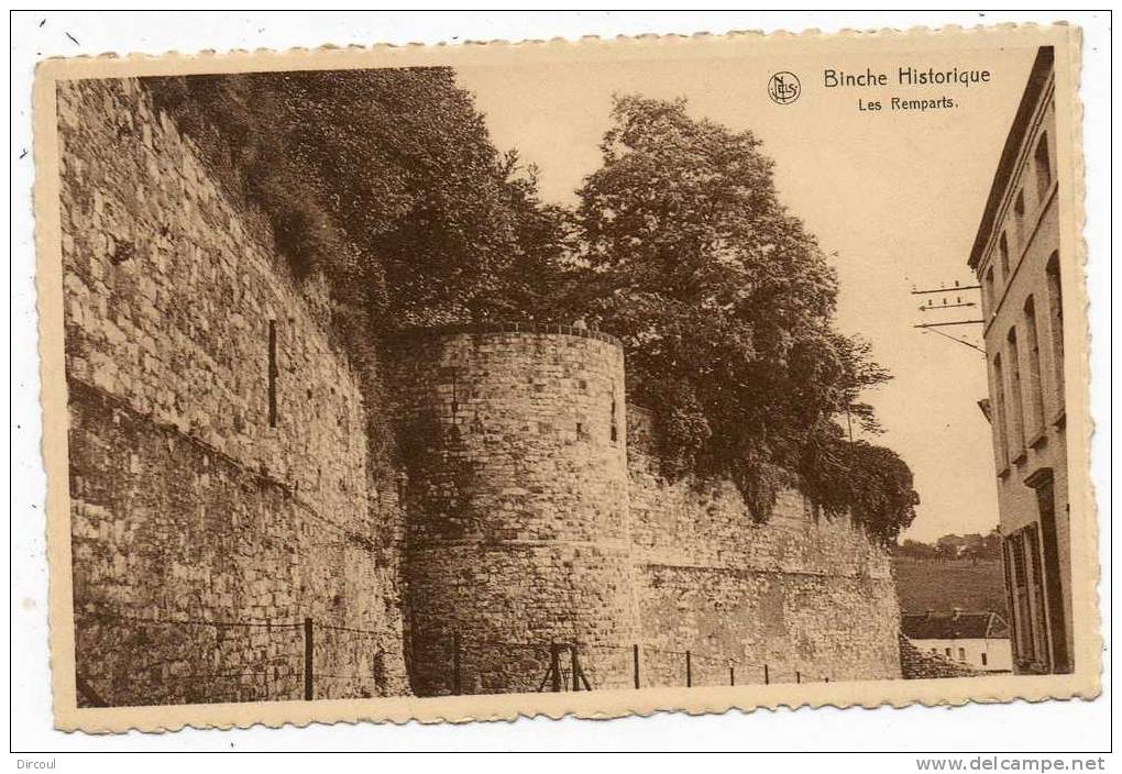 17051  -    Binche  Historique   Les  Remparts - Binche