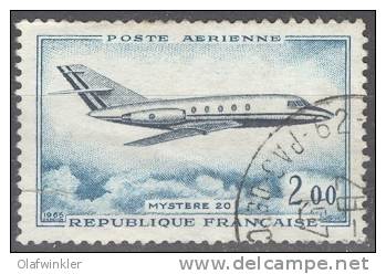 1965 Dassault Mystère 20 Y&T 42 /Mi 1514 / Sc C37 Oblitere/used/gestempelt - 1960-.... Oblitérés