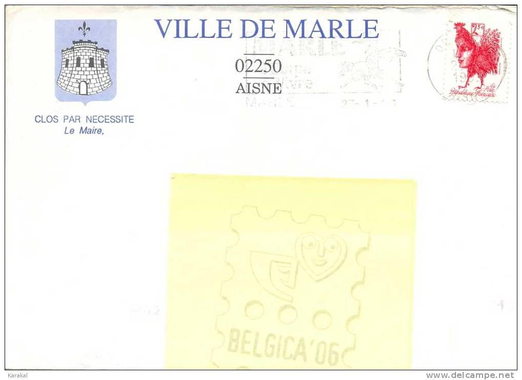 France Ville De Marle 02250 Aisne 27/01/1963 - Lettres & Documents