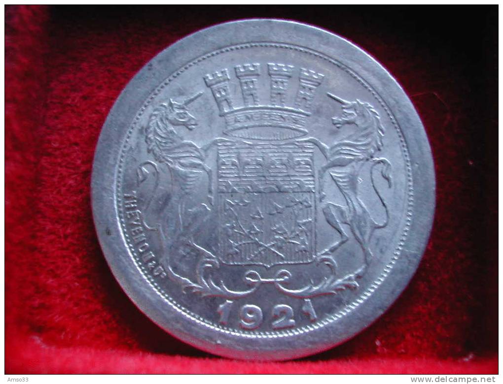 NECESSITE 10 CENTIMES 1921 EN ALUMINIUM CHAMBRE DE COMMERCE AMIENS - Monétaires / De Nécessité