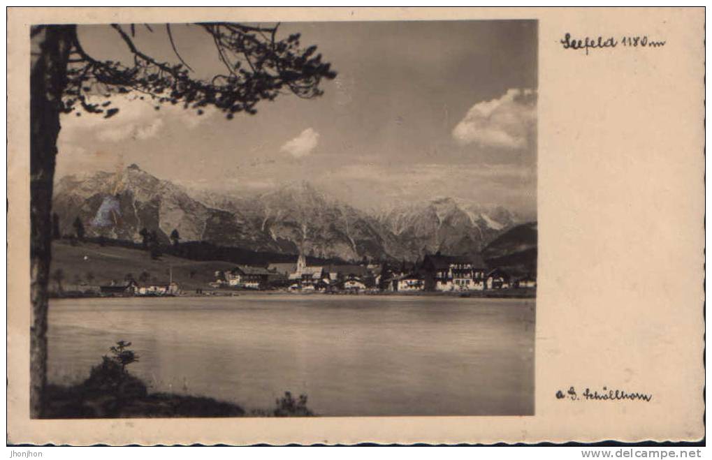 Austria- Postcard 1933-Seefeld 1180m  - 2/scans - Seefeld
