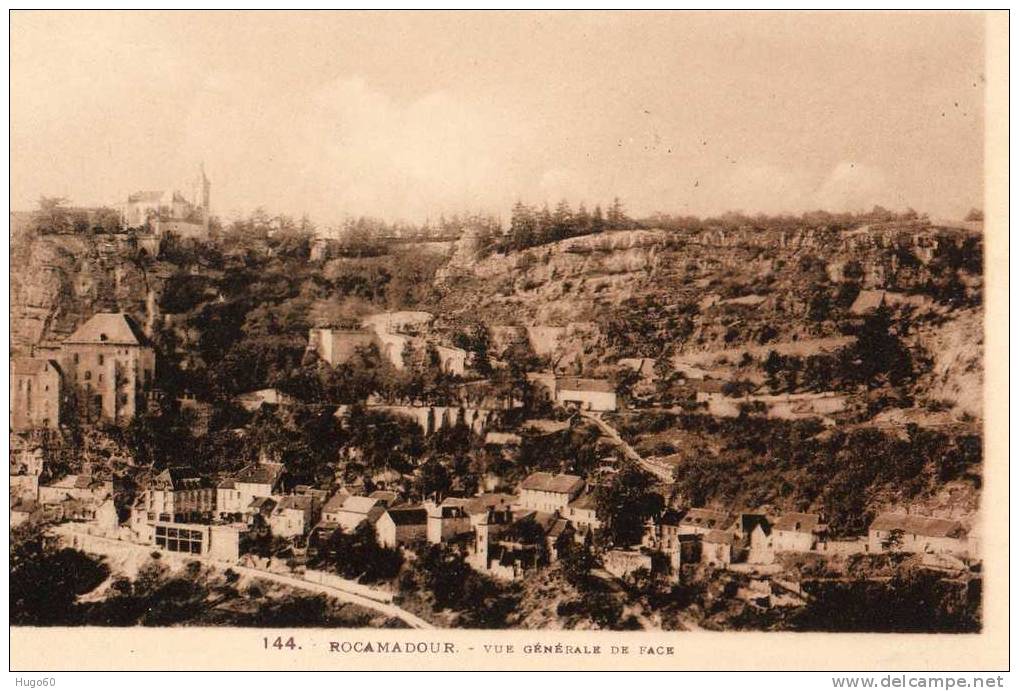 46 - ROCAMADOUR - Vue Générale De Face - Rocamadour