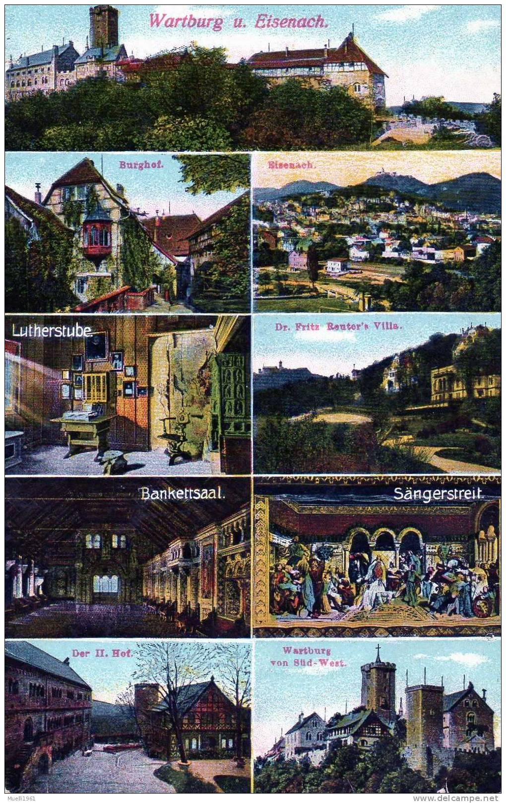 Eisenach, Wartburg, Ungelaufen, Um 1920 - Eisenach