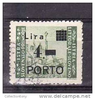 1946 - OCCUPAZIONE JUGOSLAVA - ISTRIA E LITORALE SLOVENO - USATO - N.10 - VAL. CAT. 6.00€ - Occup. Iugoslava: Istria