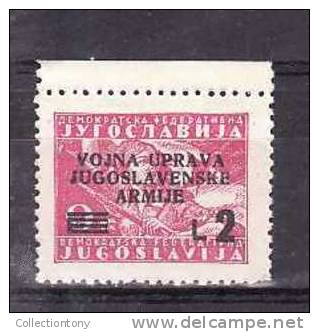 1947 - OCCUPAZIONE JUGOSLAVA - ISTRIA E LITORALE SLOVENO - G I. - N.69 - VAL. CAT. 3.25€ - Yugoslavian Occ.: Slovenian Shore