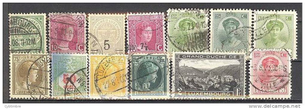 Luxembourg: Lot 13 Timbres, Voir Scan - Collections