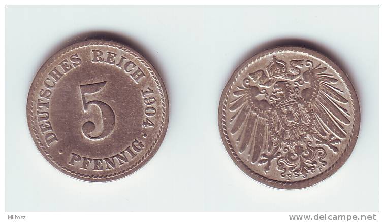 Germany 5 Pfennig 1904 F - 5 Pfennig