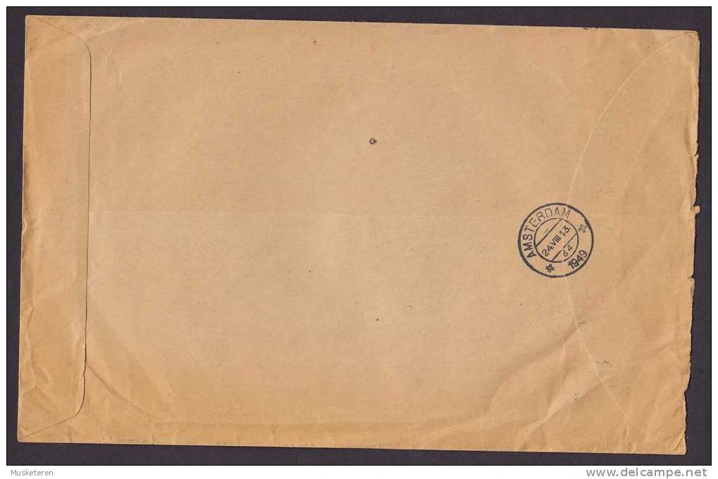 Netherlands Registered Recommandée Einschreiben GRONINGEN Nieuwe Ebbingestraat Label J. W. DE VRIES 1949 Cover - Briefe U. Dokumente