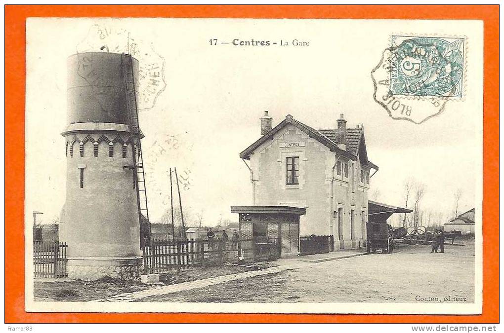 CONTRES  -  La Gare  ( Chateau D' Eau ) Couton - Contres
