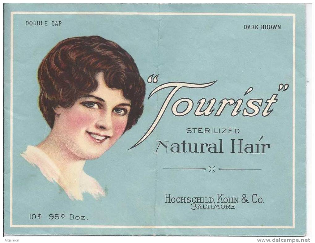 1385 - Thème Cheveux  Enveloppe Tourist Sterilized Natural Hair - Reclame