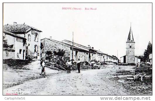 55 DIEPPE-SOUS-DOUAUMONT.  Rue Mazel - Autres & Non Classés