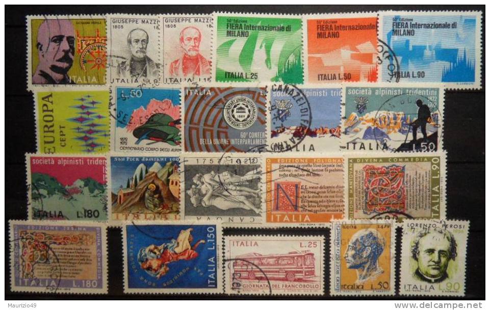 ITALIA Repubblica  - Lotto Nr.91 Francobolli Usati -4 Foto - Italy Stamps - Collections