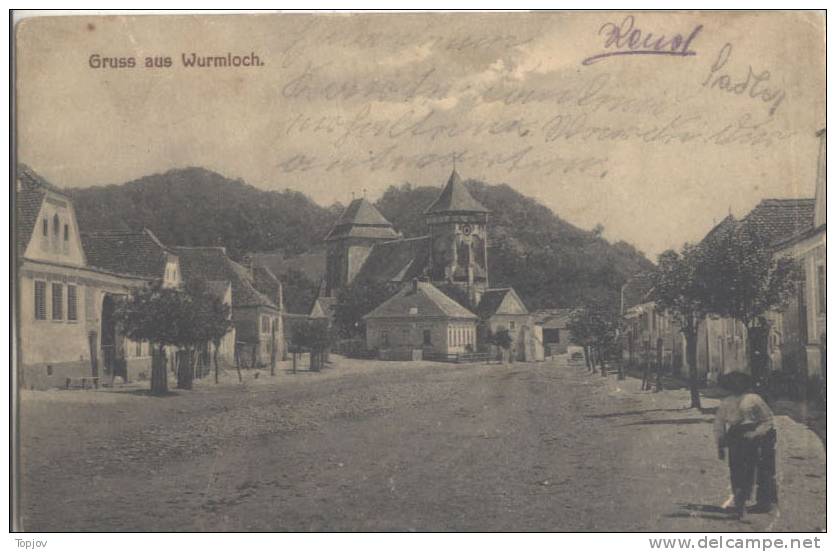 ROMANIA - TRANSILVANIA - NAGYBAROMLAK - WARMLOC- Cc 1913-4. + POSTALUGYN  CANCEL - Rumania