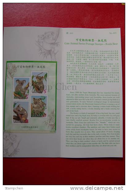Folder 2002 Cute Animal - Koala Stamps S/s Fauna Bear Eucalyptus WWF - Orsi