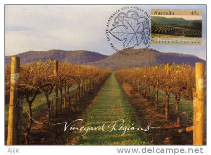 Vignobles De La Hunter Valley . Australie.   Une Carte-maximum 1992 - Wines & Alcohols