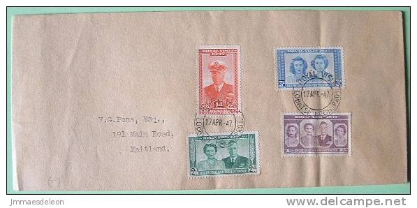 Bechuanaland (Botswana) 1947 FDC Cover Lobatsi To Maitland South Africa - Royal Visit - Sonstige & Ohne Zuordnung
