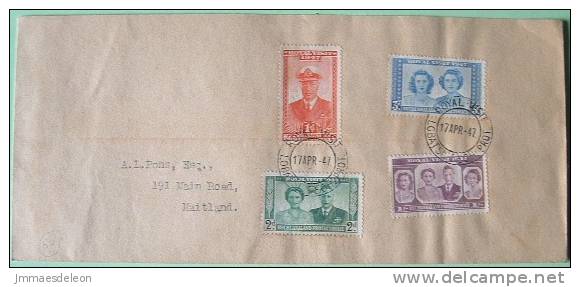 Bechuanaland (Botswana) 1947 FDC Cover Lobatsi To Maitland South Africa - Royal Visit - Altri & Non Classificati