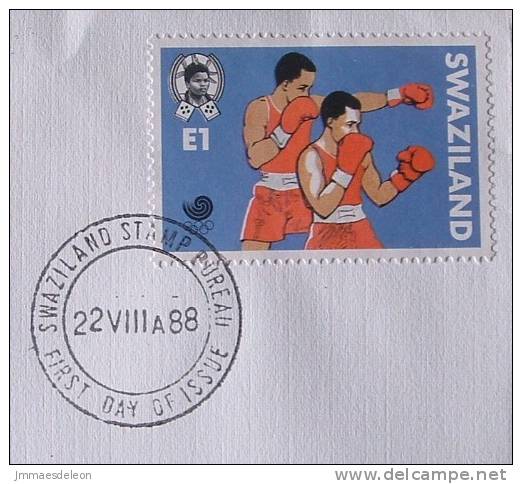 Swaziland 1988 FDC Cover - Boxing - Seoul Olympics - Swaziland (1968-...)