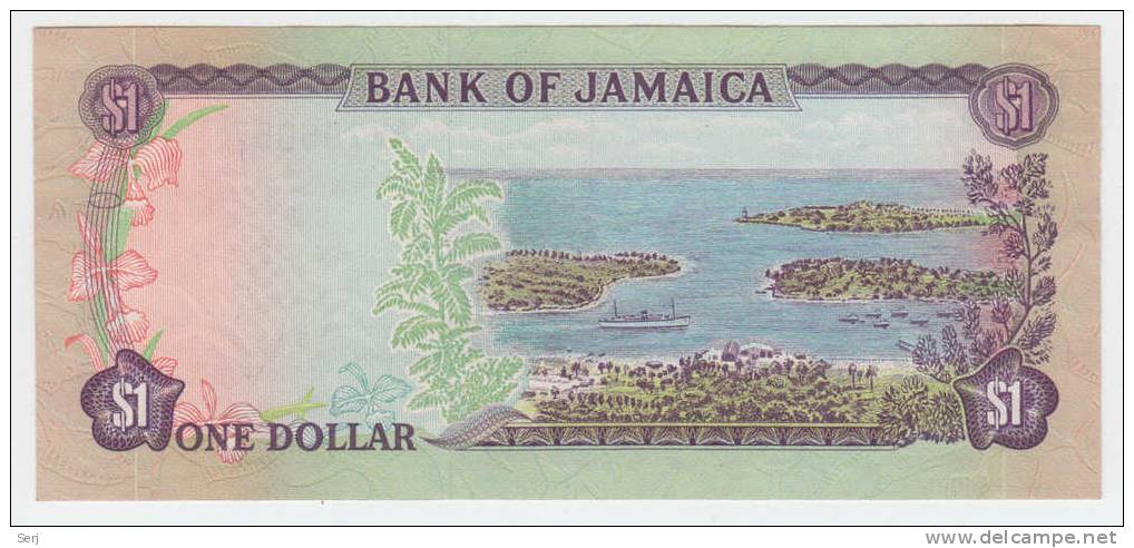 JAMAICA 1 DOLLAR 1960 (1976) UNC  NEUF  P 59a  59 A - Jamaique