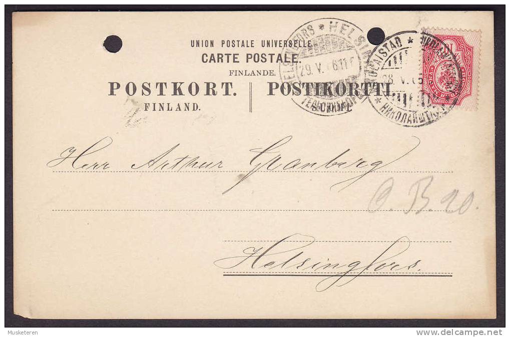 Finland UPU Postkort Carte Postale HELSINGFORS Helsinki 1906 - Lettres & Documents